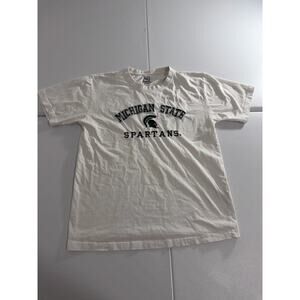 Michigan State Embrodiered Logo T Shirt Size Men’s Large